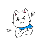 ともきゅ～の白猫（日本語）（個別スタンプ：8）