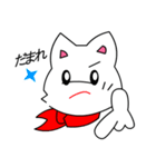 ともきゅ～の白猫（日本語）（個別スタンプ：35）