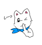 ともきゅ～の白猫（日本語）（個別スタンプ：36）