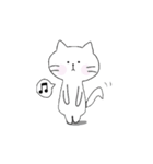 白猫ミミコ（個別スタンプ：1）