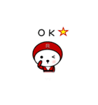 シロの全身タイツ（個別スタンプ：3）