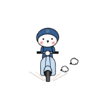 シロの全身タイツ（個別スタンプ：8）