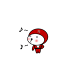 シロの全身タイツ（個別スタンプ：32）