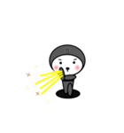 シロの全身タイツ（個別スタンプ：34）
