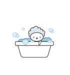 シロの全身タイツ（個別スタンプ：35）