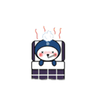 シロの全身タイツ（個別スタンプ：36）
