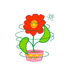 気持ちを表現する花。（個別スタンプ：35）