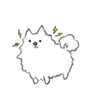 白い秋田犬（個別スタンプ：10）