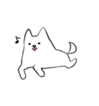 白い秋田犬（個別スタンプ：36）