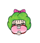 Green haired girl Jena（個別スタンプ：35）