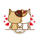 "cookie cat"＆"Milk cat"(Sweet Life)（個別スタンプ：5）