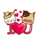 "cookie cat"＆"Milk cat"(Sweet Life)（個別スタンプ：6）