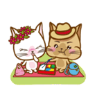 "cookie cat"＆"Milk cat"(Sweet Life)（個別スタンプ：7）