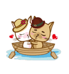 "cookie cat"＆"Milk cat"(Sweet Life)（個別スタンプ：8）