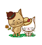 "cookie cat"＆"Milk cat"(Sweet Life)（個別スタンプ：9）