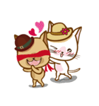 "cookie cat"＆"Milk cat"(Sweet Life)（個別スタンプ：16）