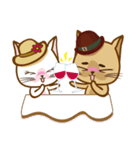 "cookie cat"＆"Milk cat"(Sweet Life)（個別スタンプ：21）