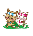 "cookie cat"＆"Milk cat"(Sweet Life)（個別スタンプ：22）