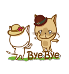 "cookie cat"＆"Milk cat"(Sweet Life)（個別スタンプ：35）