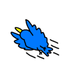 くちばしの黄色い青い鳥 <Part.2>（個別スタンプ：7）