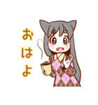 猫耳女の子（個別スタンプ：4）