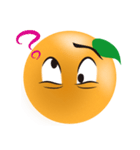 オレンジの表情（個別スタンプ：1）