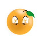 オレンジの表情（個別スタンプ：2）