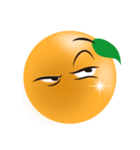 オレンジの表情（個別スタンプ：4）