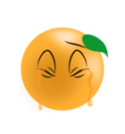 オレンジの表情（個別スタンプ：7）
