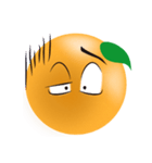 オレンジの表情（個別スタンプ：8）