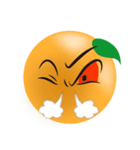 オレンジの表情（個別スタンプ：9）
