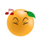 オレンジの表情（個別スタンプ：12）