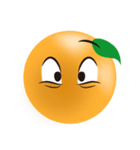オレンジの表情（個別スタンプ：14）