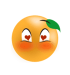 オレンジの表情（個別スタンプ：16）