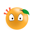 オレンジの表情（個別スタンプ：17）