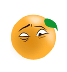 オレンジの表情（個別スタンプ：18）