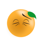 オレンジの表情（個別スタンプ：21）