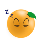 オレンジの表情（個別スタンプ：24）
