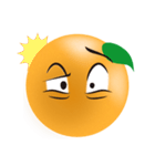 オレンジの表情（個別スタンプ：27）