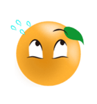 オレンジの表情（個別スタンプ：30）