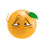 オレンジの表情（個別スタンプ：35）