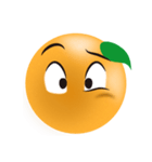 オレンジの表情（個別スタンプ：38）