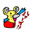 そして色々な色ネズミ（個別スタンプ：6）