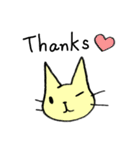 クリームねこカスタード（個別スタンプ：1）