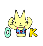 クリームねこカスタード（個別スタンプ：3）