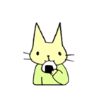 クリームねこカスタード（個別スタンプ：5）