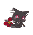 黒猫のガネット チェリー（個別スタンプ：27）