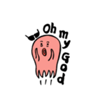 黒眼鏡のタコ（個別スタンプ：22）