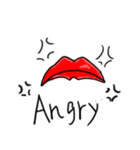 唇キスマーク（個別スタンプ：5）