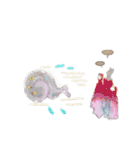 けむりと女の子（個別スタンプ：2）